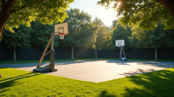 Optimiser son espace avec un terrain de basket extérieur adapté